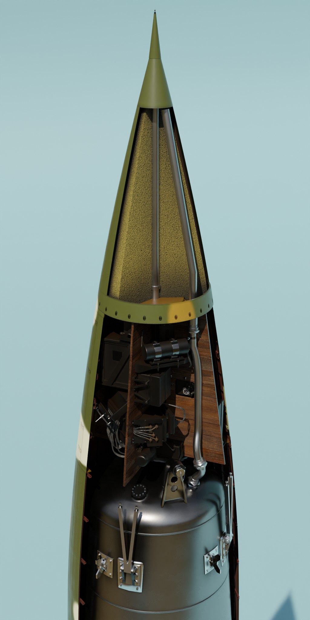 V2 Rocket (with interior), launch pad and transport trailer preview image 2